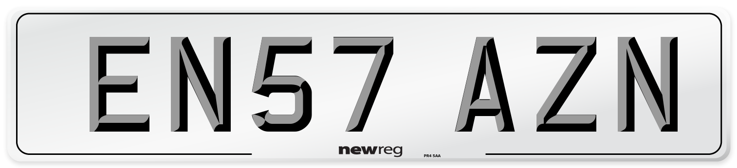 EN57 AZN Number Plate from New Reg